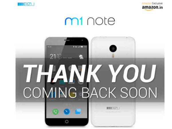 Meizu M1 Note: 4000 Units Went Out of Stock in Less than 4 Hours