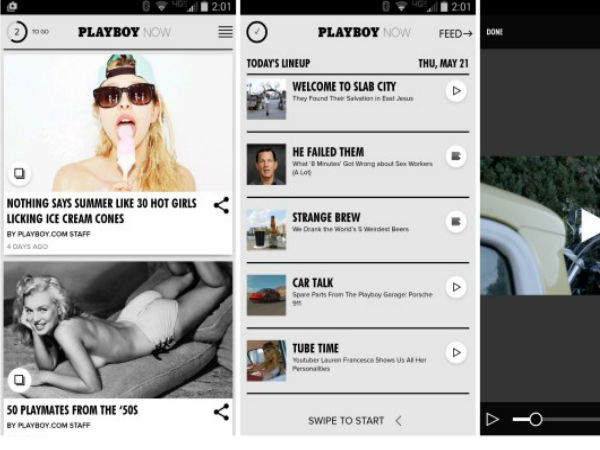 Enjoy 'Playboy' on your Smartphone sans nudity!