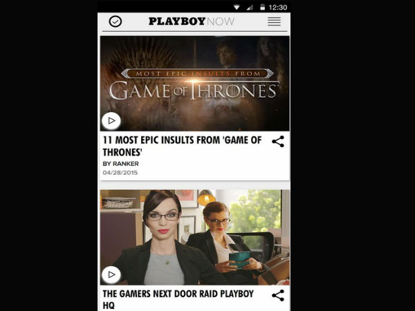 Enjoy 'Playboy' on your Smartphone sans nudity!
