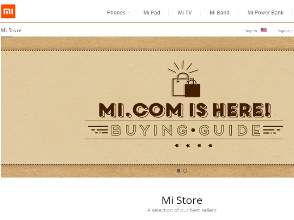 China's Xiaomi launches online store in US, Europe