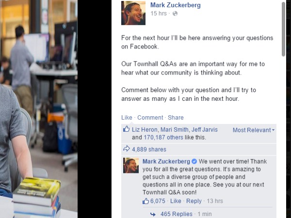 Just feel emotions and I'll know it: Mark Zuckerberg