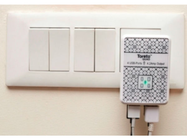 Toreto Launches AC Adopter At Rs 1499, Features 4 USB Ports