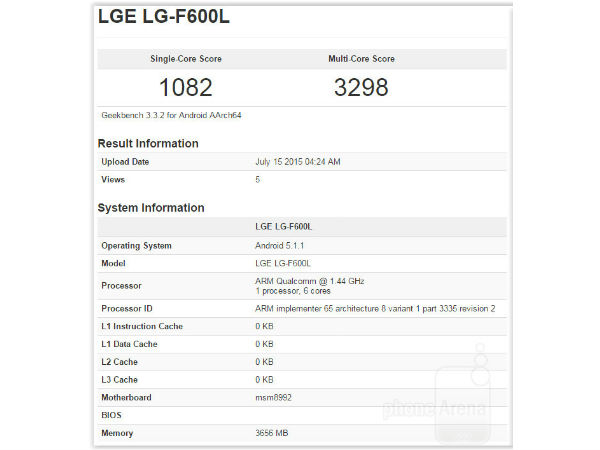 Mysterious LG phone with Snapdragon 808 CPU spotted