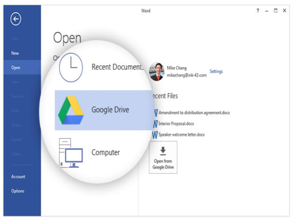 Microsoft Office for Windows can now sync with Google Drive