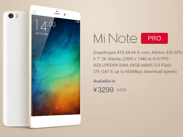 Xiaomi Mi Note Pro vs Samsung Galaxy Note 4: Which is a Better Phablet