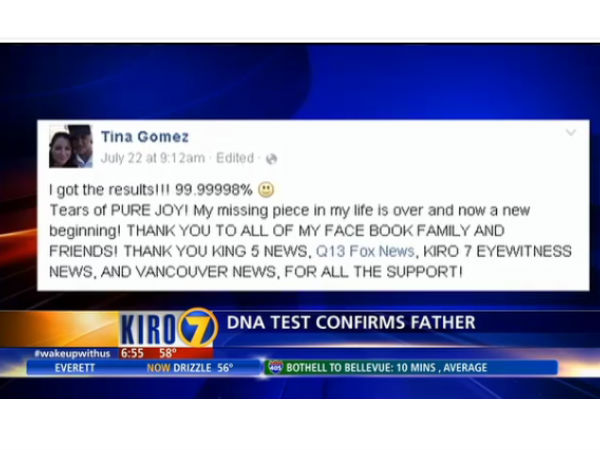 Facebook helps woman reunite with father