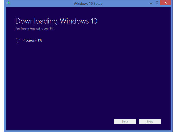 Step 2: Click Next To Download Windows 10  