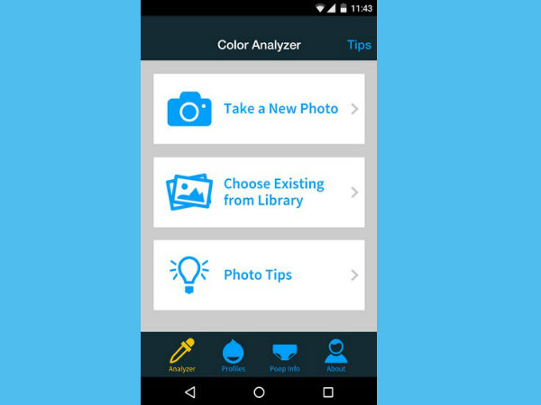 Smartphone app screens for rare liver disease in newborns Smartphone app screens for rare liver disease in newborns