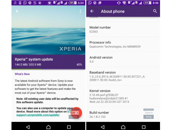 Sony Xperia M4 Aqua Dual Started Receiving Firmware Update in India