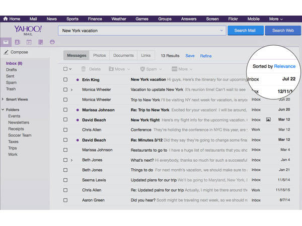 Yahoo's Project Bootcamp to bring new features to mail search
