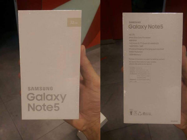 Samsung Galaxy Note 5 Live Image Leaked Ahead of Unpacked Event