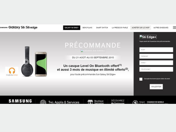 Samsung Galaxy S6 Edge+ Gets Listed Online, Preorder on Aug 21?