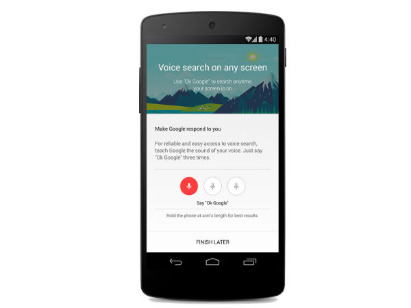 Activate Voice Search From Lock Screen