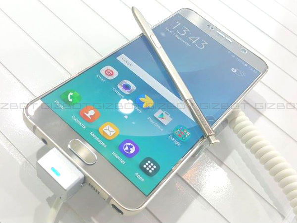 Samsung Galaxy Note 5 launched in India starting at Rs 53,990 Samsung Galaxy Note 5 launched in India starting at Rs 53,990