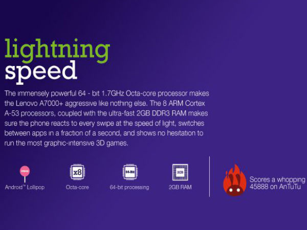 Lenovo A7000 Plus With 4G LTE Support Launched In Philippines