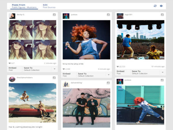 Search via hashtags or location