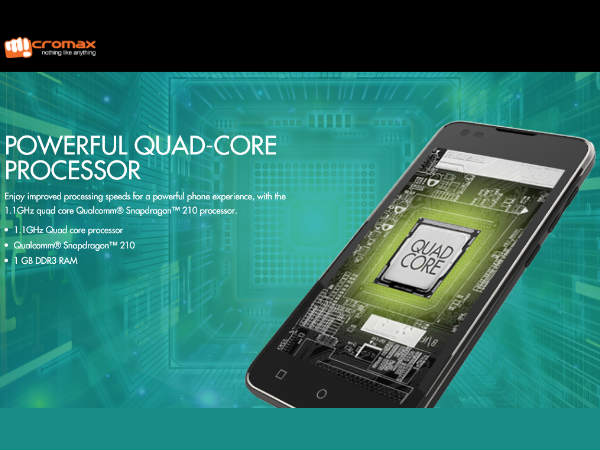 Micromax Canvas Blade 4G with Snapdragon 210 spotted on the website