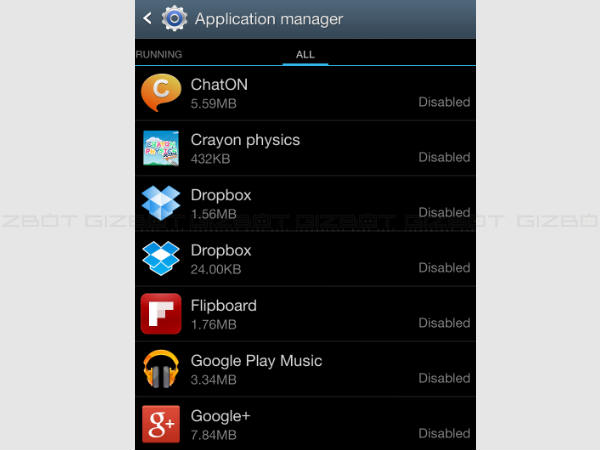 Disable Unused Apps