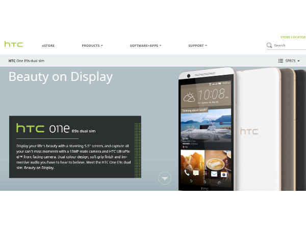 HTC One E9s smartphone now available in India on eBay at Rs 20,497