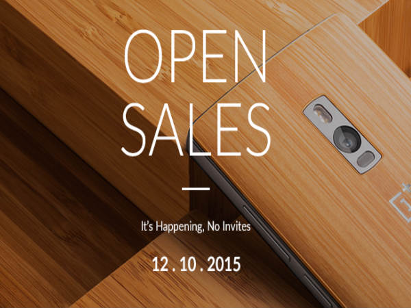 OnePlus 2: The First Ever Open Sale is on Oct 12