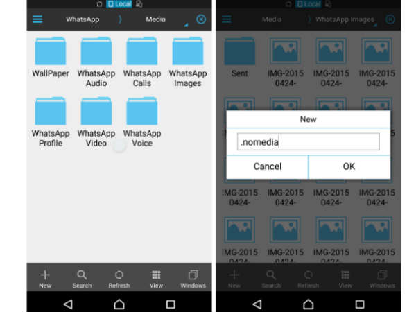 Stop WhatsApp Images Appearing In Gallery