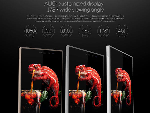 Doogee F5 smartphone with 5.5 inch display and 13MP camera is out
