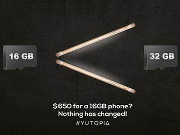 YU Yutopia takes a dig at iPhone 6S