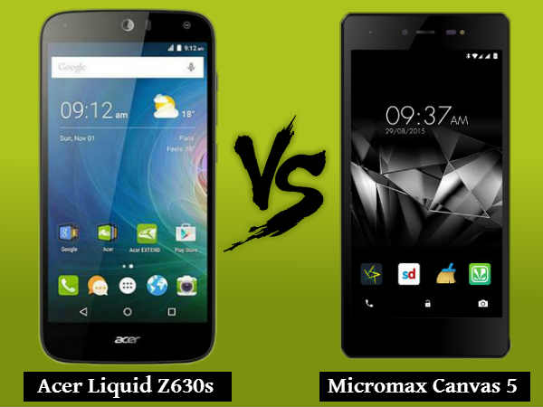 Acer Liquid Z630s vs Micromax Canvas 5: Verdict