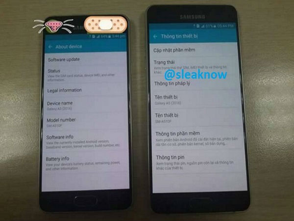 Samsung Galaxy A3 and A5 2016 Edition spotted in leaked photos Samsung Galaxy A3 and A5 2016 Edition spotted in leaked photos