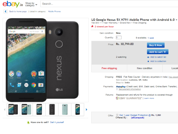 eBay (LG Google Nexus 5X)