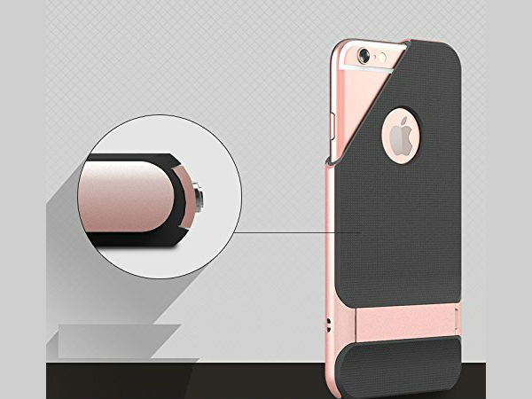 ROCK Royce-III Series Shockproof Dual Layer Back Case Cover with Stand for Apple iPhone 6S