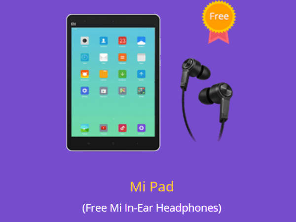 Xiaomi Mi Pad (Free Mi In-Ear Headphones)