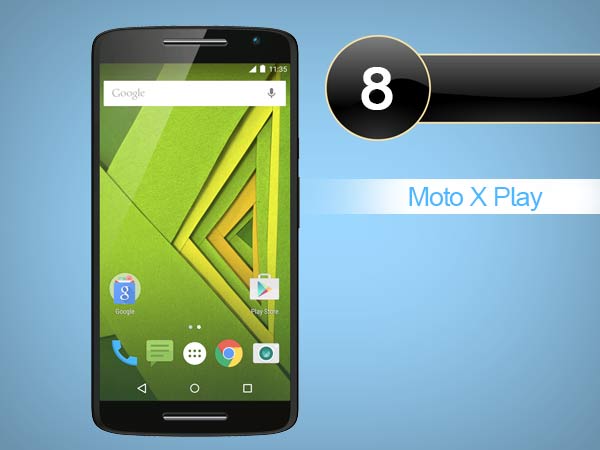 #8: Motorola Moto X Play (8th in Top 10 Most Searched smartphones on Google)