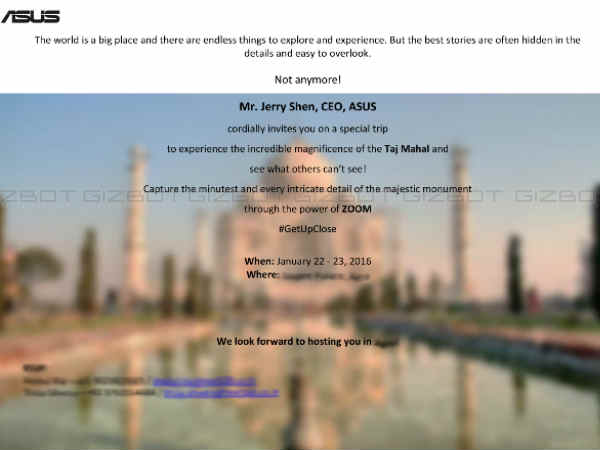 Asus To Launch Smartphone With 3x Optical Zoom on Jan 22 In India