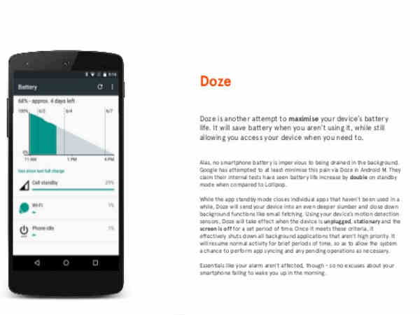 Let your mobile Doze-off