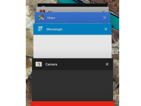 Recent apps switcher 
