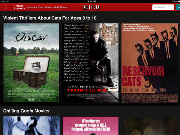 Search from a Niche range of categories