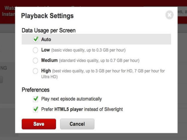 Save on Data plan by downgrading your Sream