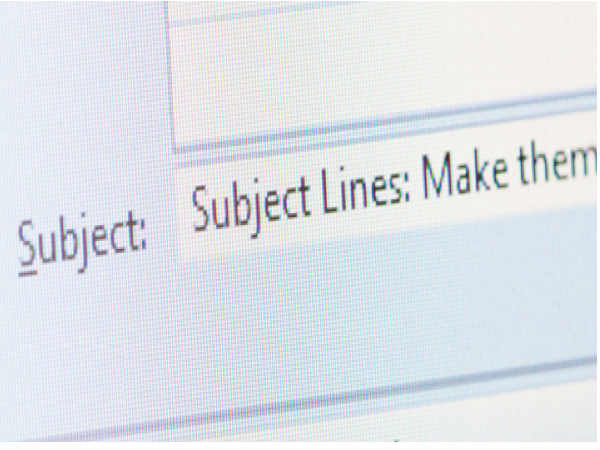  Choose Subject line carefully 