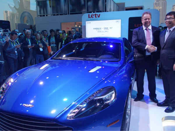 Letv, Aston Martin reveal AutoLink Rapide S at CES