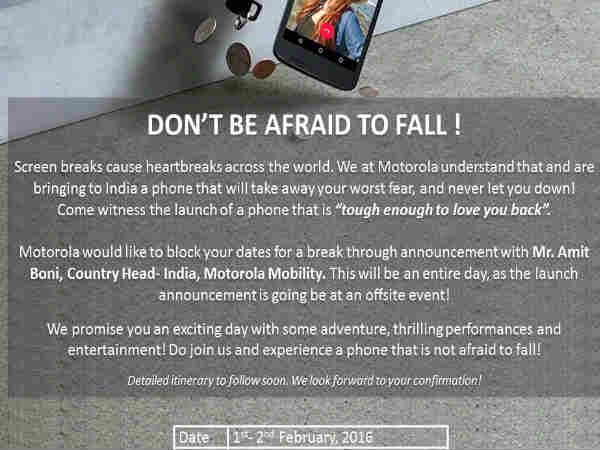 Motorola Moto X Force launching in India on February 1