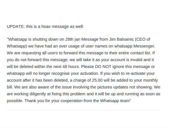 Whatsapp is shutting Down