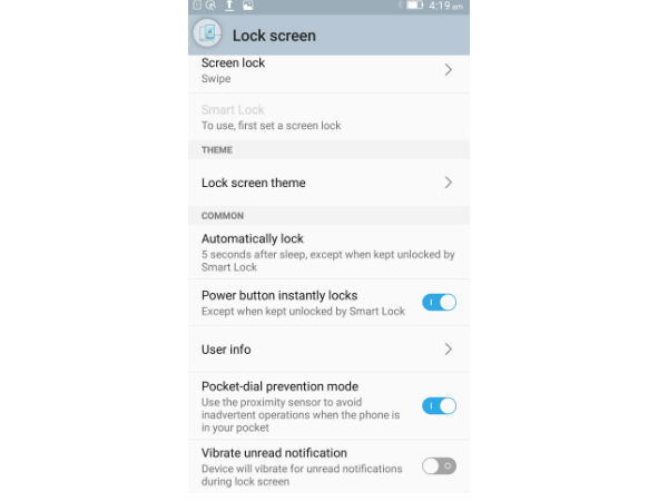 Pocket Dial Prevention Mode