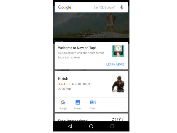 Google Now on Tap