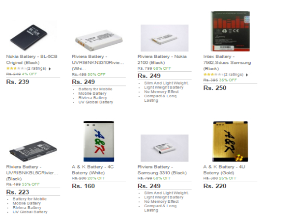 Batteries for smartphones