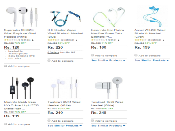 Bluetooth Headphones for smartphones