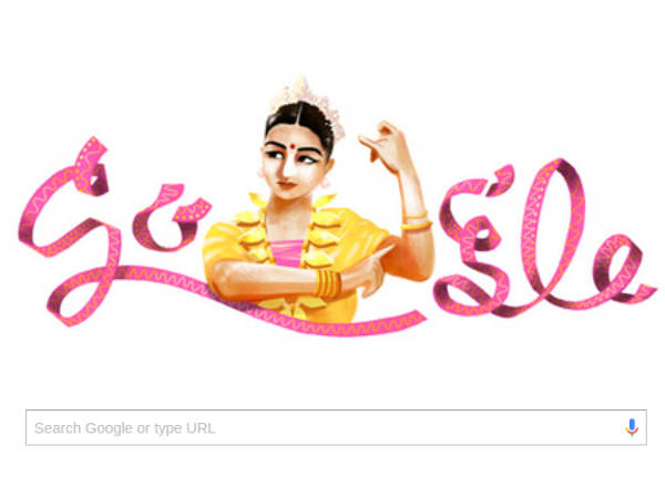 Google honours Bharatnatyam maestro Rukmini Devi with a doodle Google honours Bharatnatyam maestro Rukmini Devi with a doodle