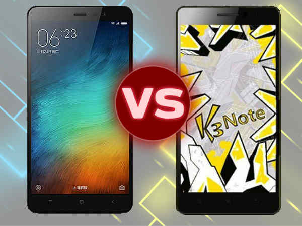Xiaomi Redmi Note 3 vs Lenovo K3 Note 