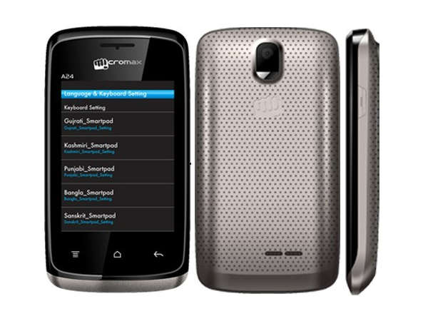 Micromax Bolt A24 (Black) at Just Rs.1,799 Only