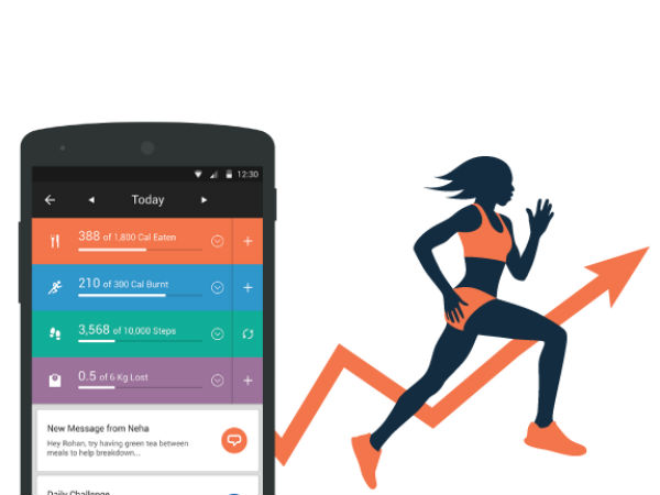 Exercising and diet app: 